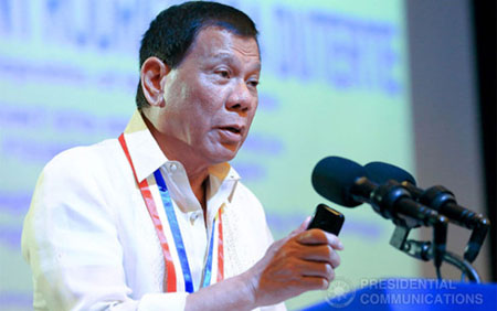 Tổng thống Philippines Rodrigo Duterte.